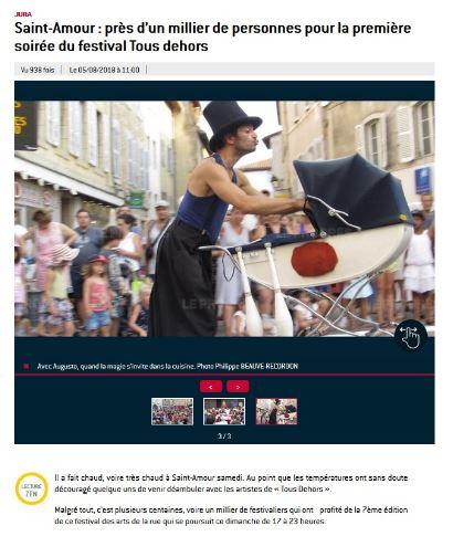 Festival tous dehors St Amour 2018